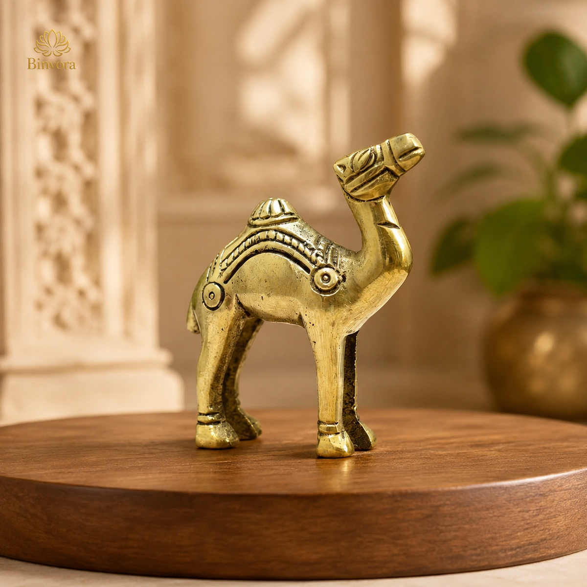 Brass Traditional Camel Showpiece Vastu  Feng Shui Decor