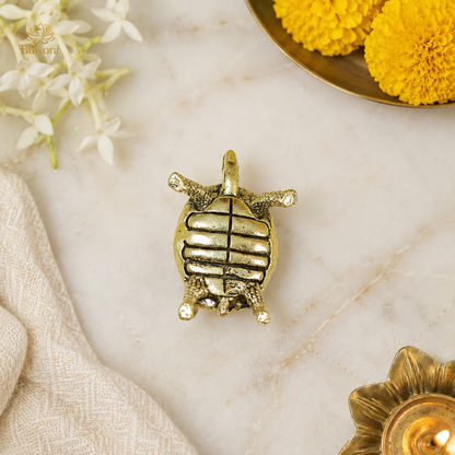 Unique Design Brass 2 Inch Tortoise for Good Luck for Home, Ideal for Gifting.