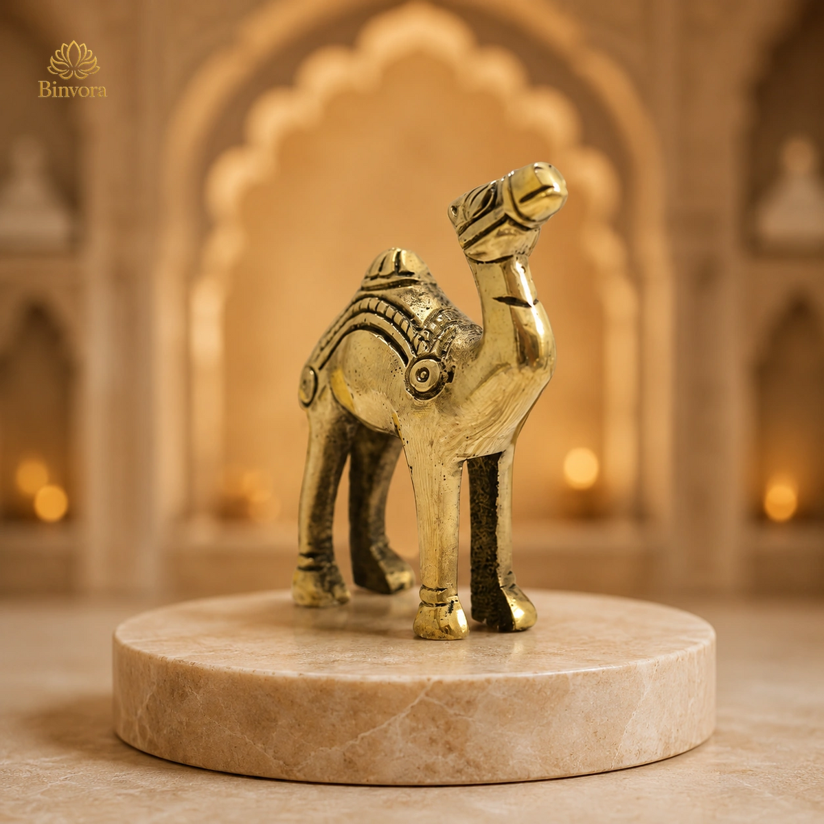 Brass Traditional Camel Showpiece Vastu  Feng Shui Decor